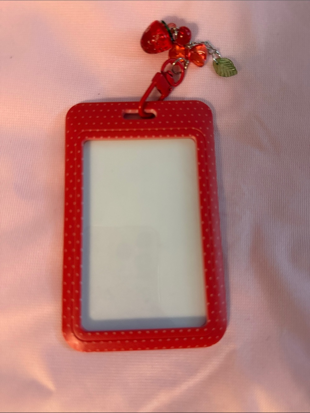 Strawberry Shortcake Card Holder with Charm - Picture 2 of 2